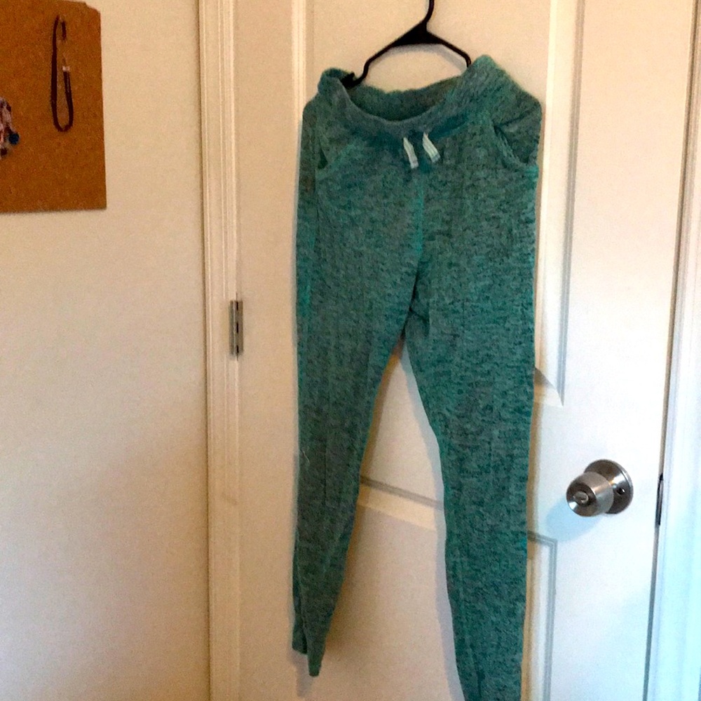 Green sweatpants
